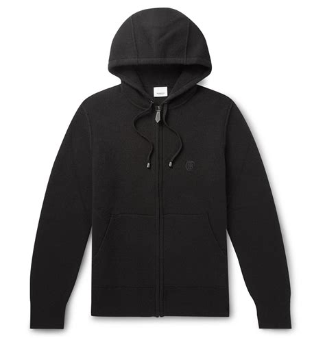 black hoodies burberry|burberry zipped hoodie.